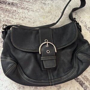 Classic Leather Coach Handbag